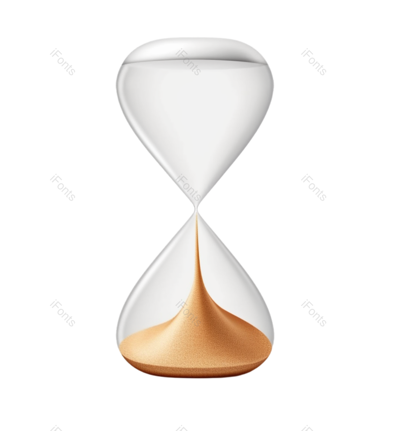 复古图片,插画元素,沙漏PNG,白色背景免抠素材